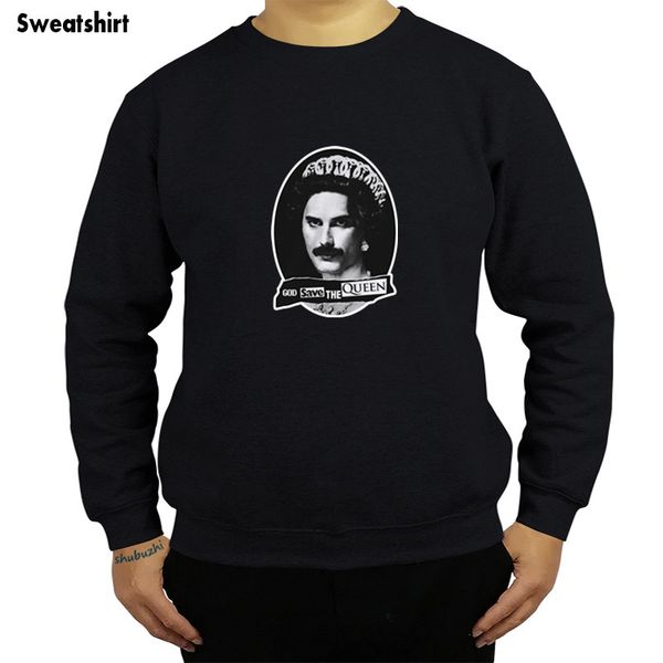 

freddie mercury - god save the queen men sweatshirt lgbt new shubuzhi cotton hoodies autumn and winter fashion hoody sbz4428, Black