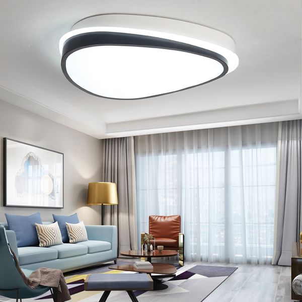 

new modern led ceiling chandelier lights white+black color lustre led for living room bedroom chandelier lighting lampadario led