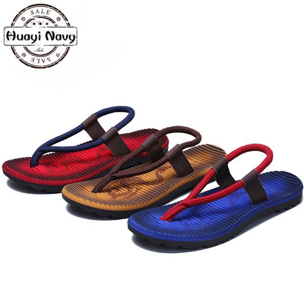 

summer beach shoes men sandals hombre gladiator sandals for male summer roman sandalias flip flops slip on flats slippers slides, Black