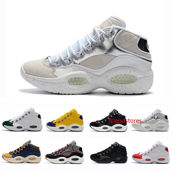 

новая дизайнерская обувь allen iverson question mid q1 basketball shoes answer 1s zoom мужские спортивные роскошные элитные спортивные кросс
