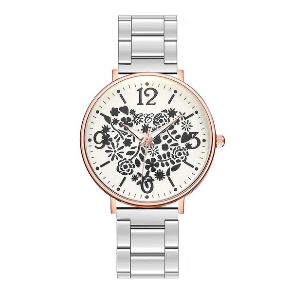 

женщины повседневная кварцевый нержавеющей стали группа новые подвески элегантная мода роскошные ремешок часы женские аналоговые наручные ча, Slivery;brown