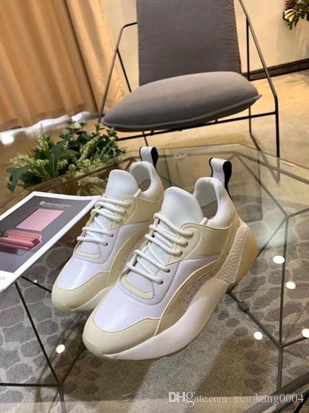 

perfect quality stella eclypse lace sneakers london designer luxury fashion mccartney lace-up chunky sole women shoes nb08, Black