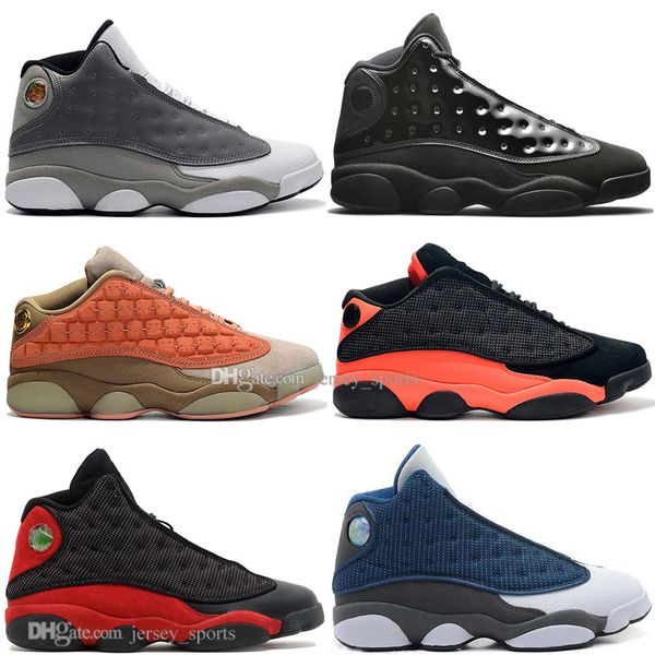 

13 13s cap and gown terracotta blush mens basketball shoes atmosphere grey black infrared flints bred men sports sneakers designer trainers