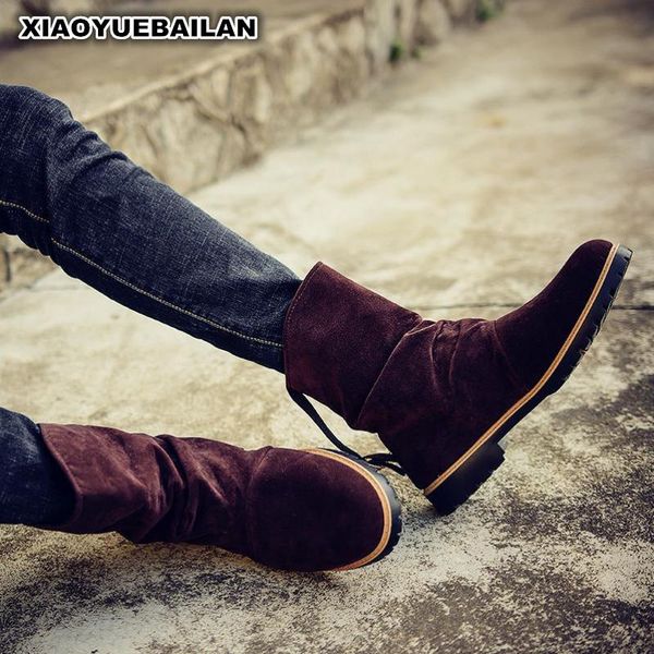 

the new winter wear boots high for thick warm mens snow boots, Black