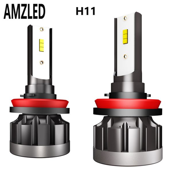 

amzled h8 h9 h11 led headlight bulbs customized led chips 12000lm/pair 6000k white bulb conversion kit adjustable hi