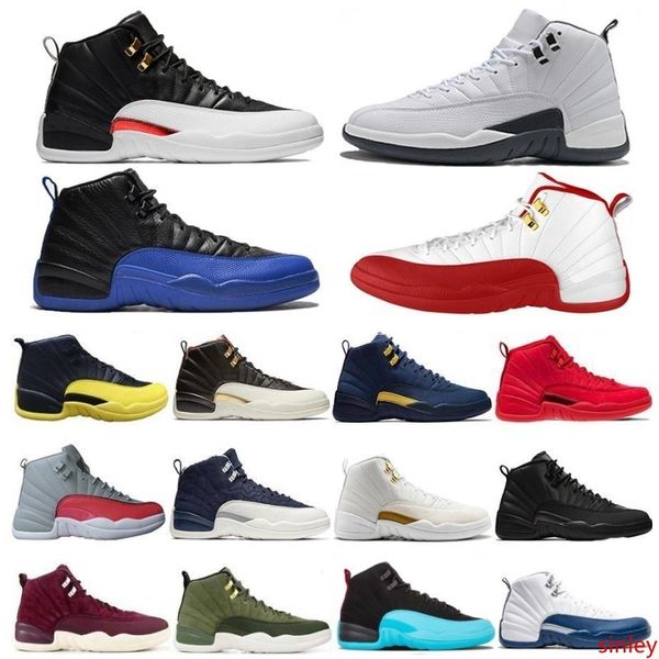 

new arrival fiba reverse taxi 12 12s game royal basketball shoes bumblebee gs cny michigan white grey gym red mens trainers sports sneakers