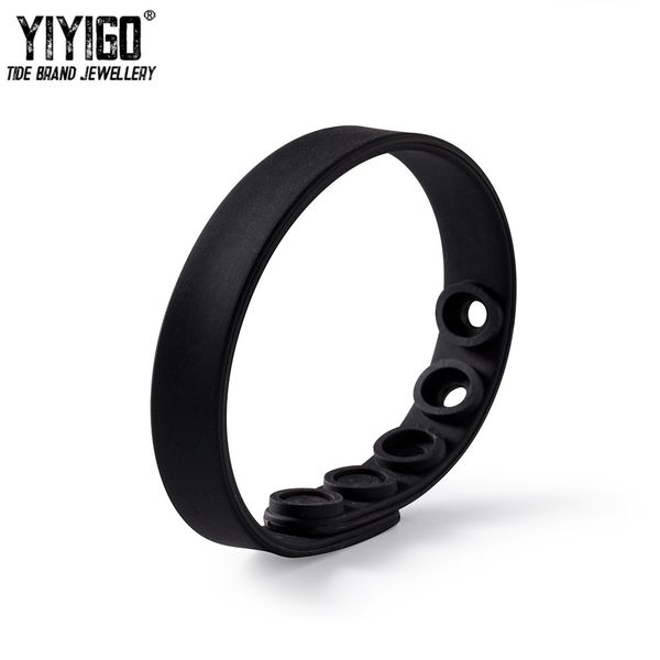 

1 pieces blank button buckle silicone bracelet custom adjustable wrist strap, Golden;silver