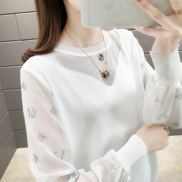 

15683 to film the new bright ice micro hollow-out sweater 49, Black