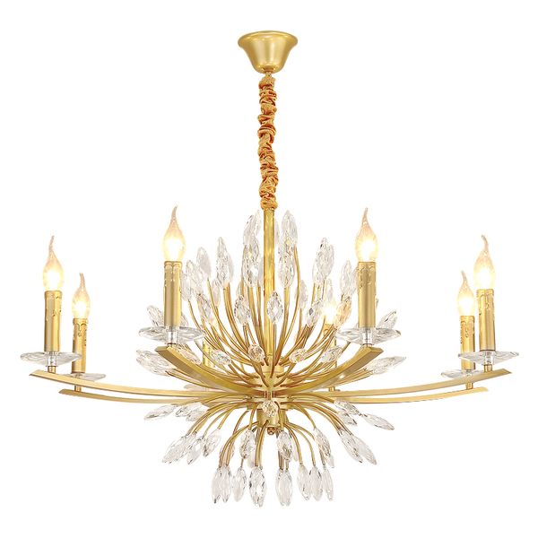

light luxury chandeliers living room dining room american pastoral designer new modern minimalist princess bedroom crystal lamp