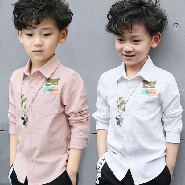 

children's clothing boy shirt long-sleeved cotton thin section 2010 new korean version of the spring and autumn tide shirt child, White;black