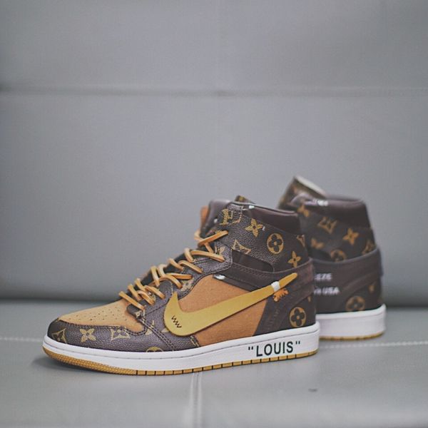 

off whìte x nìke air jordán 1 custom basketball shoes fragment luxury design aj 1 chicago white unc retro sneakers mens trainers sport shoes, Black