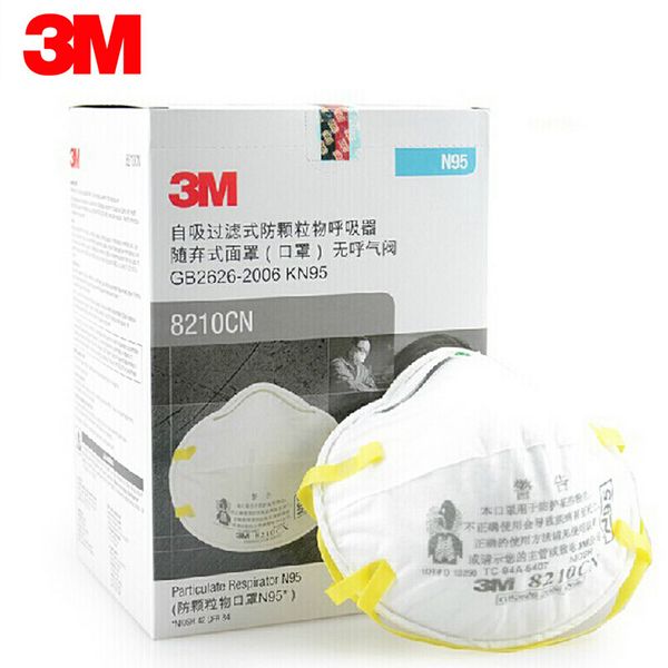 

in stock 5pcs 3m 8210 particulate respirator folding type with exhalation valve kn95 protect pm2.5 respirator