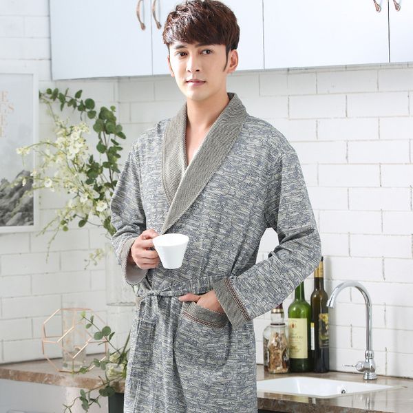 

pajamas higu-end robe male elderly fall big yards, Black;brown