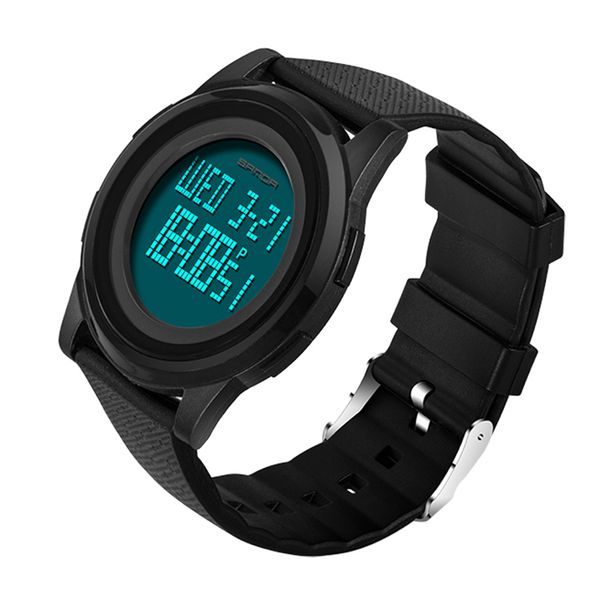 

sanda men's watches male electronic led digital wrist watches for men rubber band male clock relogio masculino, Slivery;brown