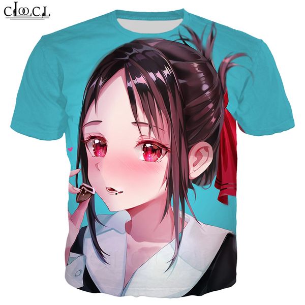 

аниме кагуя sama love is war t shirt мужчины женщина 3d печать shinomiya кагуя с коротким рукавом плюс размер повседневного streetwear tee t, White;black