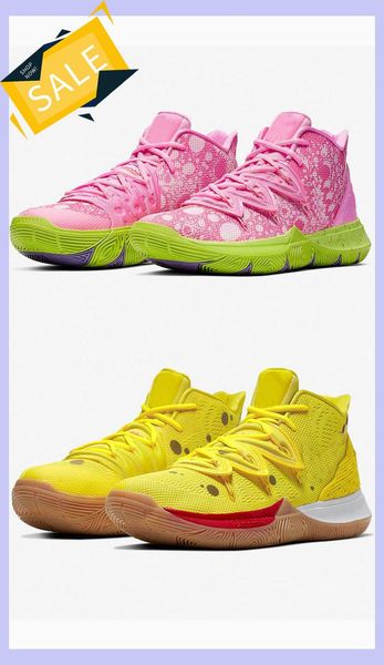 

2019 new arrival mens kyrie shoes tv pe basketball shoes 5 for 20th anniversary sponge x irving 5s v five luxury sneakers