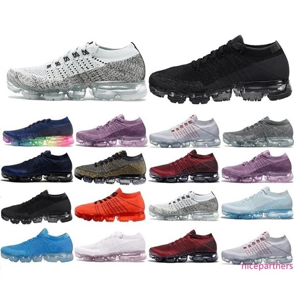 

men women platinum black white tennis sneaker plyknit sports black white gray all trainer running shoes maxes size 36-45