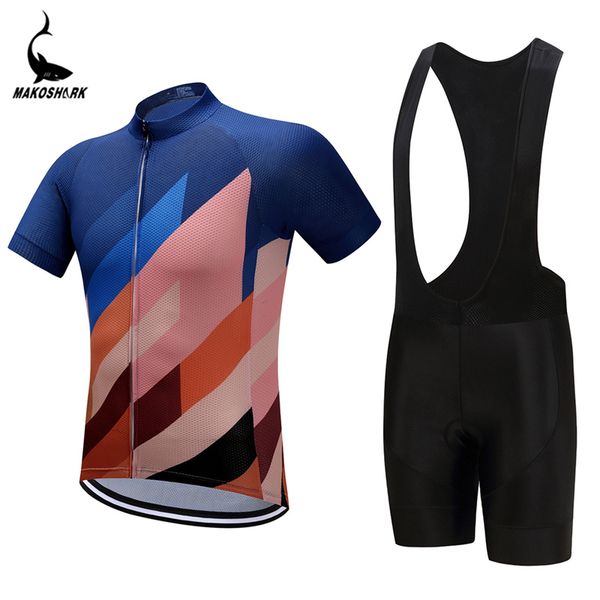 

2020 quck-dry cycling jersey set breathable short sleeve set maillot bib shorts bicycle clothes sportwear shirt clothing suit, Black;blue