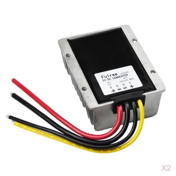 

2x converter 12v step up 24v 20a module car power adapter voltage regulator