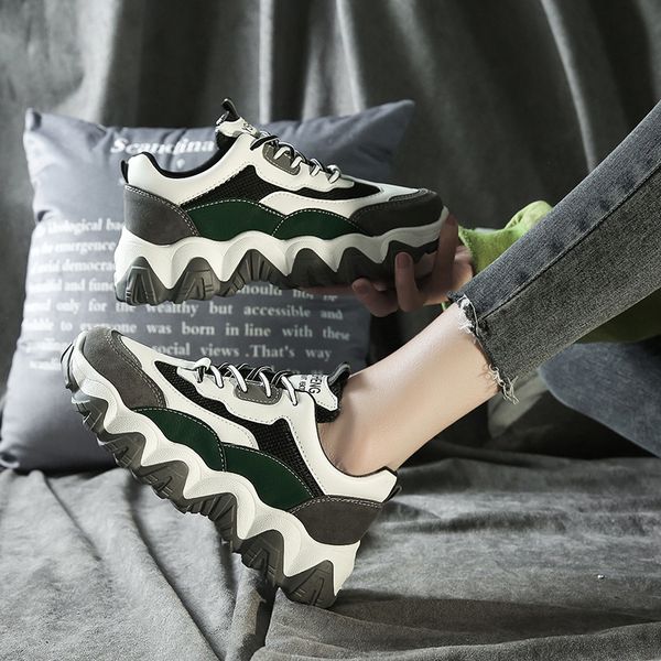 

sneakers women breathable platform running shoes lightweight women shoes casual breathable lace-up sports