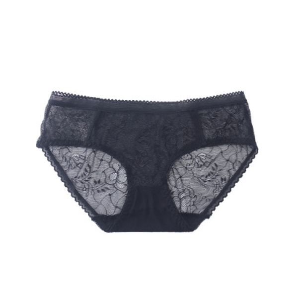 

comecase full perspective jacquard ultra-thin transparent underwear ladies mesh hollow out temptation briefs low waist pants, Red;black