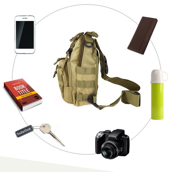 

small chest bag 600d encryption waterproof oxford cloth outdoor men's camouflage shoulder bag camping travel hiking foot tactical sport