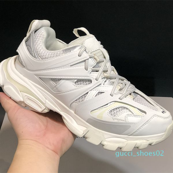 

luxury designer track 3.0 sneakers tess paris men gomma maille black low track 3m triple s casual shoes g02
