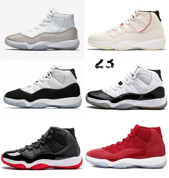 

men 11 11s basketball shoes wmns platinum tint concord 45 win like 82 96 space jam cap and gown gamma blue shoes with box
