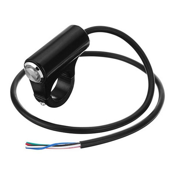

motorcycle handlebar headlight brake fog light 10-12v 22mm/0.9inch 10-16a black push 220v button switch