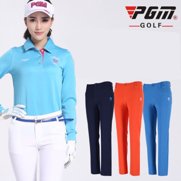 

2018 new pgm xs-xl ladies golf pants hight elasticity breathable slim long trousers sportswear autumn and winter trousers, Gary;green