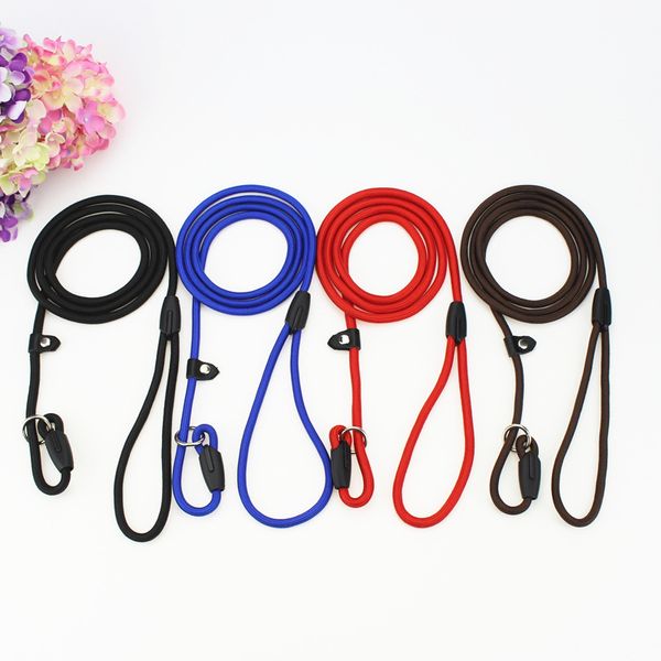 

collar lead pet dog leash rope nylon adjustable training lead pet dog leash strap rope traction harness
