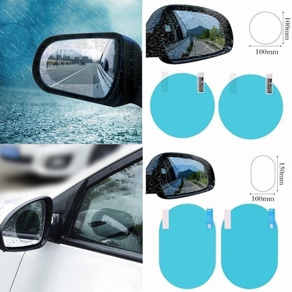 

2 pcs/set auto car anti water mist film anti fog coating rainproof hydrophobic rearview mirror protective film ing