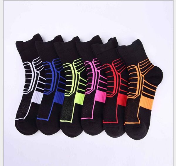

cotton elite basketball socks, sweat-absorbing towels, socks, sports socks, men's socks, Black