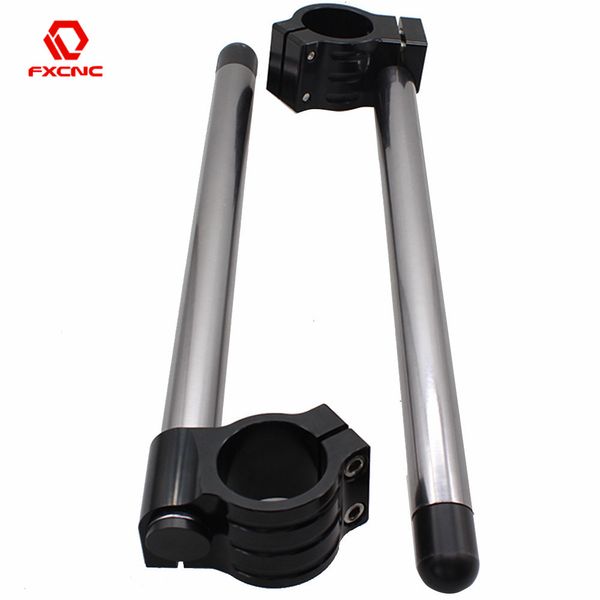 

gray motorcycle adjustable handlebar clip on 31/33/35/36/37/38/39/41/43/45/48/50/51/52/53/54 55mm clip-ons fork handle bar clamp