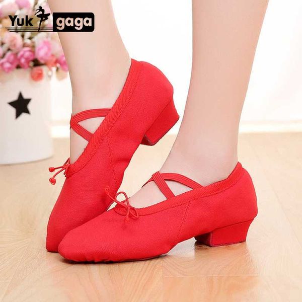 

canvas dance shoes split heel sole indoor dance jazz men women