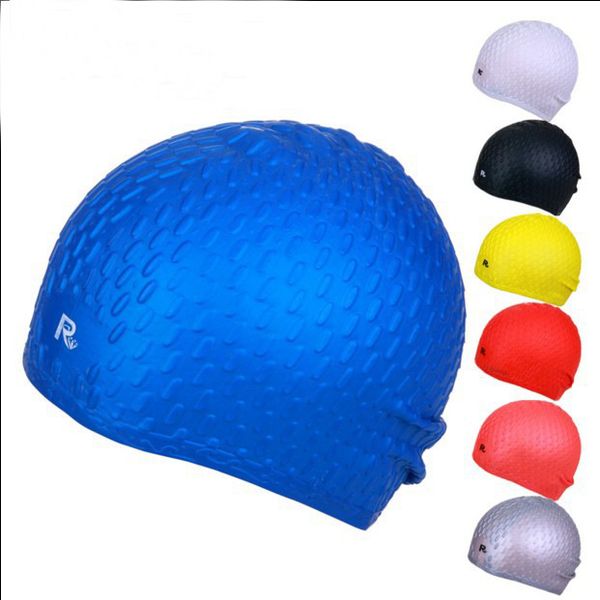 

silicone swimming cap waterproof silica gel drip bathing cap flexible waterdrop waterproof protect ears -8