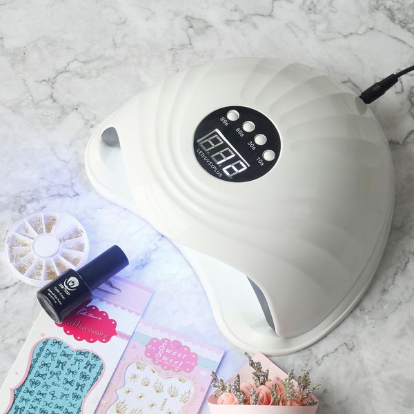 

sun 5x plus 80w uv lamp nail dryer gel nail lamp fast curing gel polish ice for manicure machine