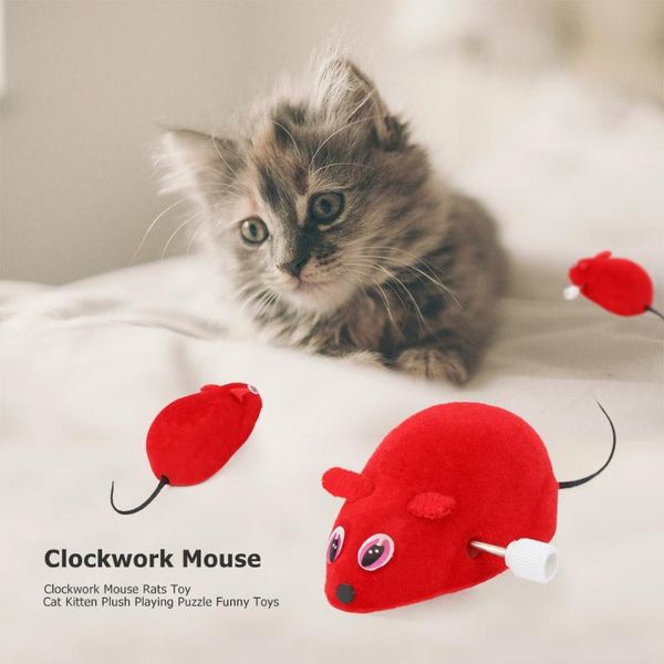 

funny pet cat mice toy clockwork mouse rats toy for cat kitten interactive plush mouse playing funny toys products