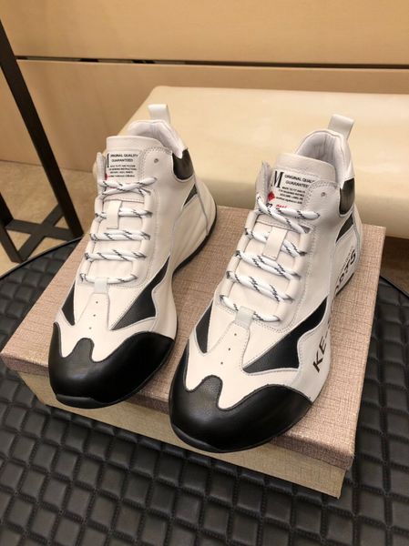 

new style high-end luxury men's casual sports basketball shoes triple fashion men's brand platform men's shoes outdoor joggin, Black