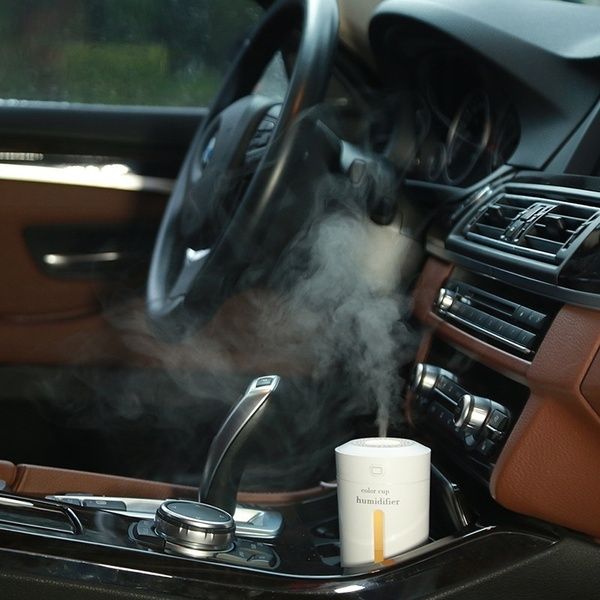

1pc portable car usb led air humidifier diffuser essential oil aroma mist purifier