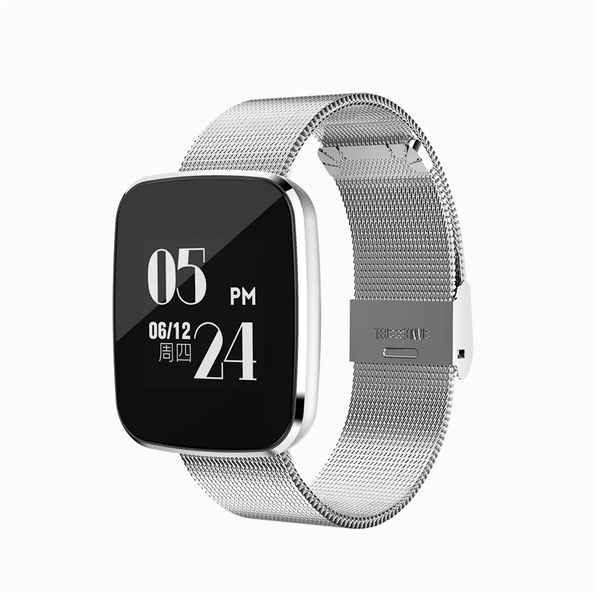 V6 Smart Geart Blood Pressure Rate Monitor Sport Tracker Smart WristWatch IP67 Braccialetto intelligente Bluetooth impermeabile per iPhone Android