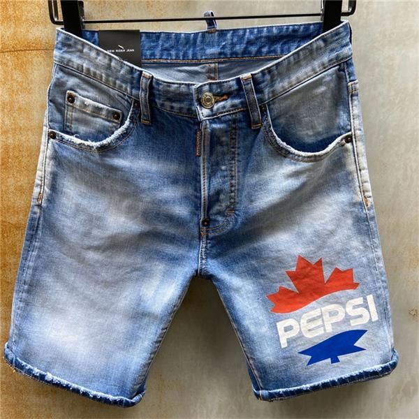 

new дизайнеѬ пѬопаен джин поведневна мђжка одежда ripped hole иний коѬокие па, Blue