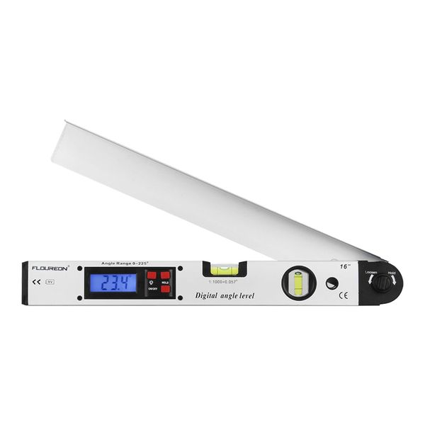 Freeshipping 0 ~ 225 graus transferidor Spirit Level Digital Localizador de Ângulo Medidor Medidor