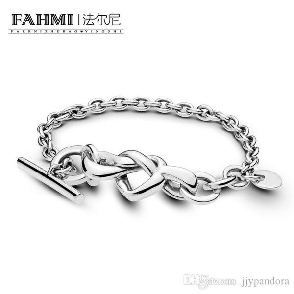 

pandora 100% 925 стерлингового серебра 1: 1 598100 fantasyland сердца переплетается браслет diy бисера шарм стерлинг серебряный браслет, Black