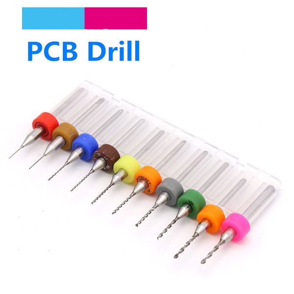 

10pcs/set pcb mini carbide small drill bit woodworking precision punch pin punch drill bit tool