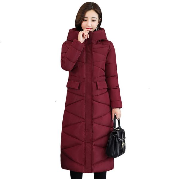 

2019 new fashion design women winter coat warm fat parka long women's overcoat women's cape cato coated coat, Black