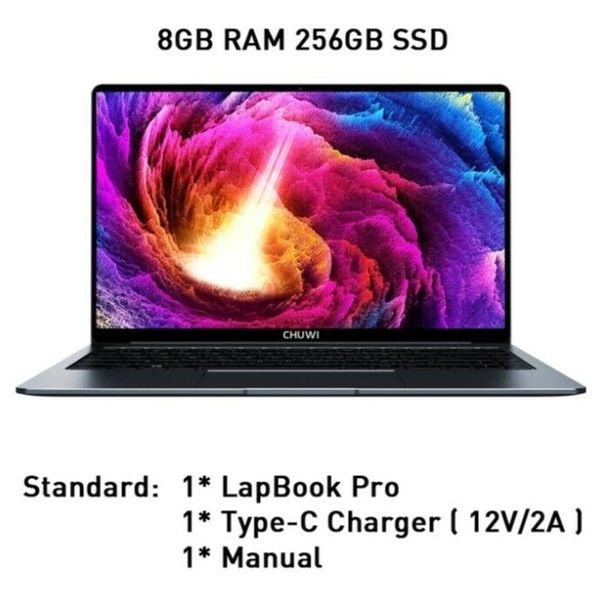 

chuwi lapbook pro 14.1 inch intel gemini-lake n4100 quad core 8gb ram 256gb ssd
