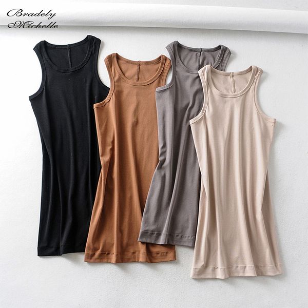 

summer slim mini dress solid cotton tight o-neck high waist sleeveless buttocks dresses vestidos, Black;gray
