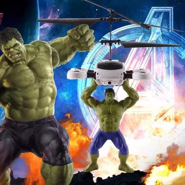 

новые светодиодные игрушки rc вертолет rc инфракрасный inductio капитан америка халк человек-паук самолет rc летать шар летать игрушки детск