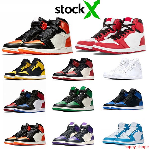 

stock x 1 1s womens mens basketball shoes chicago shattered backboard olive canvas gold 3 sports trainers sneakers 36-47